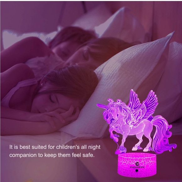 easuntec Unicorn🦄Night Lights💡w Remote & Smart Touch 7🌈+16 Colors Changing - Picture 4 of 7